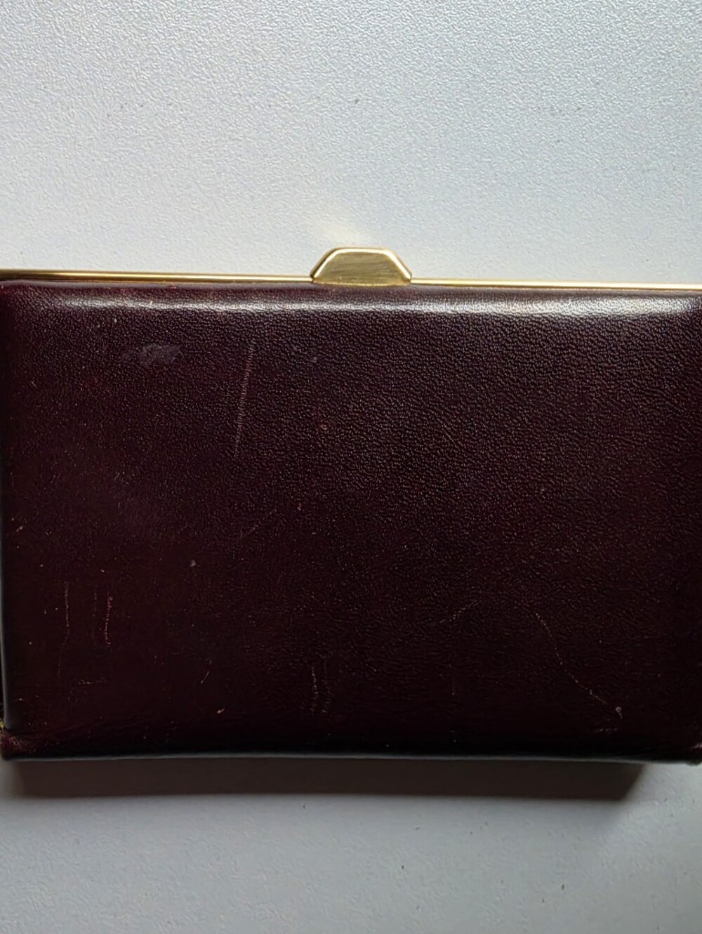 Vintage Jordan Marsh Leather Wallet Brown Quiet Luxury Bifold Old Money